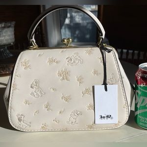 Coach 101 Dalmatians smooth leather top handle purse from retail- new